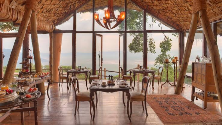 &Beyond Ngorongoro Crater Lodge or similar luxury lodge